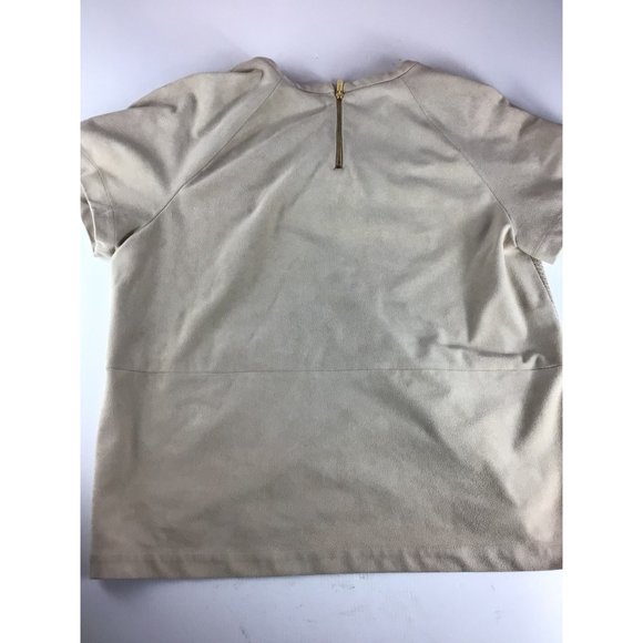 Calvin Klein Blouse Suede-like Large rear zipper Excellent condition - Picture 5 of 9